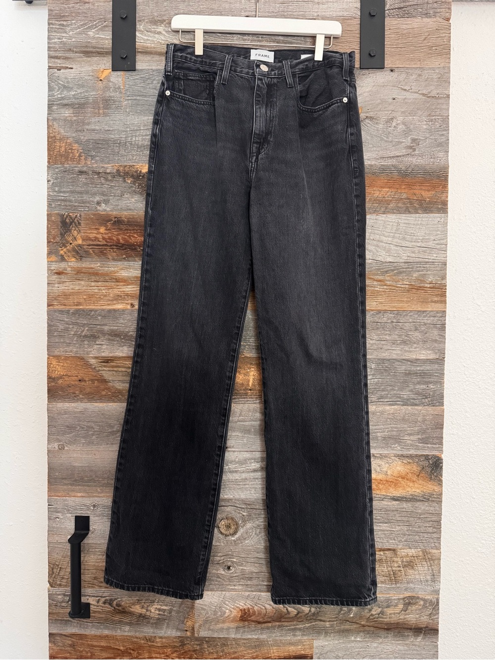 Frame Denim Le Jane Straight Jeans in Inkwell Wash
